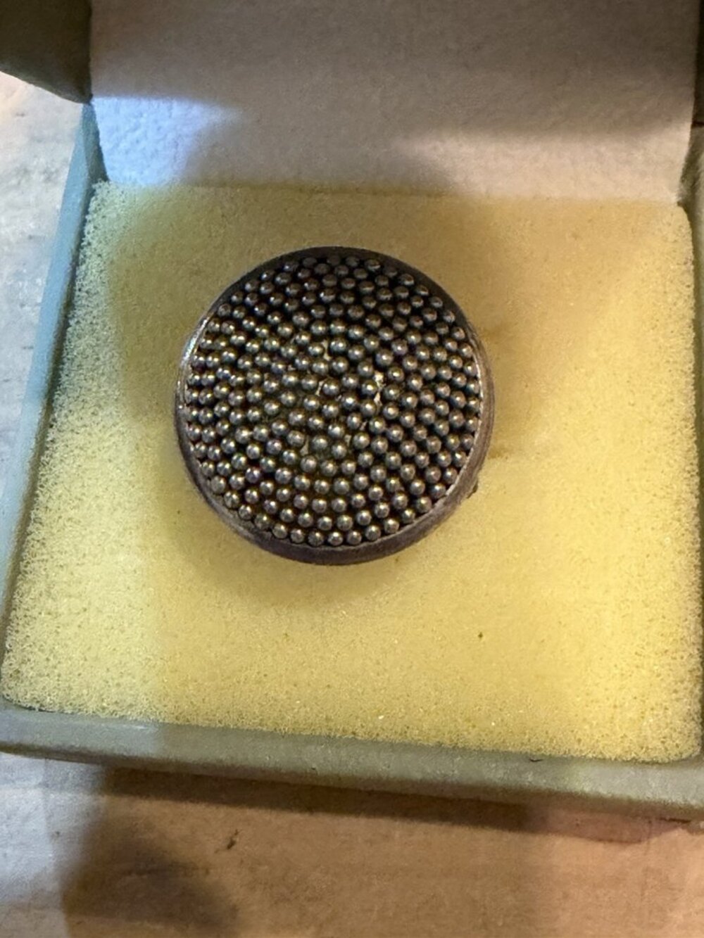 Sterling Silver Disc Ring Marked 925 Indonesia BA Ring Size 7